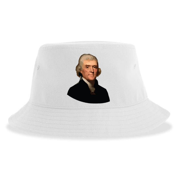 Thomas Jefferson Founding Father Liberty Conservative Thomas Jefferson Sustainable Bucket Hat