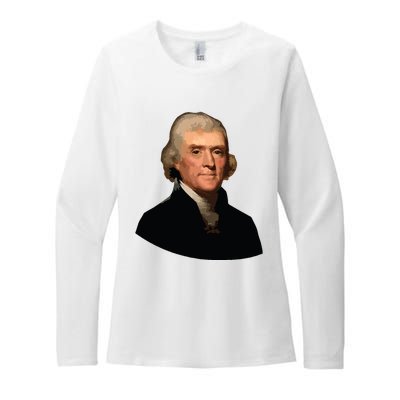 Thomas Jefferson Founding Father Liberty Conservative Thomas Jefferson Womens CVC Long Sleeve Shirt