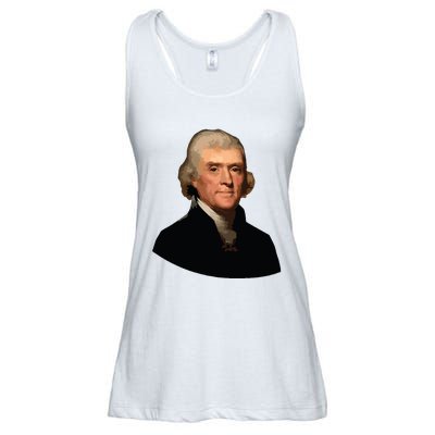 Thomas Jefferson Founding Father Liberty Conservative Thomas Jefferson Ladies Essential Flowy Tank