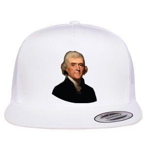 Thomas Jefferson Founding Father Liberty Conservative Thomas Jefferson Flat Bill Trucker Hat