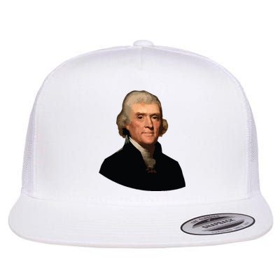 Thomas Jefferson Founding Father Liberty Conservative Thomas Jefferson Flat Bill Trucker Hat