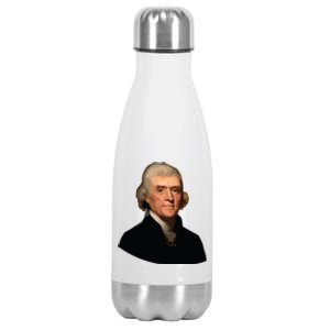 Thomas Jefferson Founding Father Liberty Conservative Thomas Jefferson Stainless Steel Insulated Water Bottle