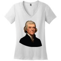 Thomas Jefferson Founding Father Liberty Conservative Thomas Jefferson Women's V-Neck T-Shirt