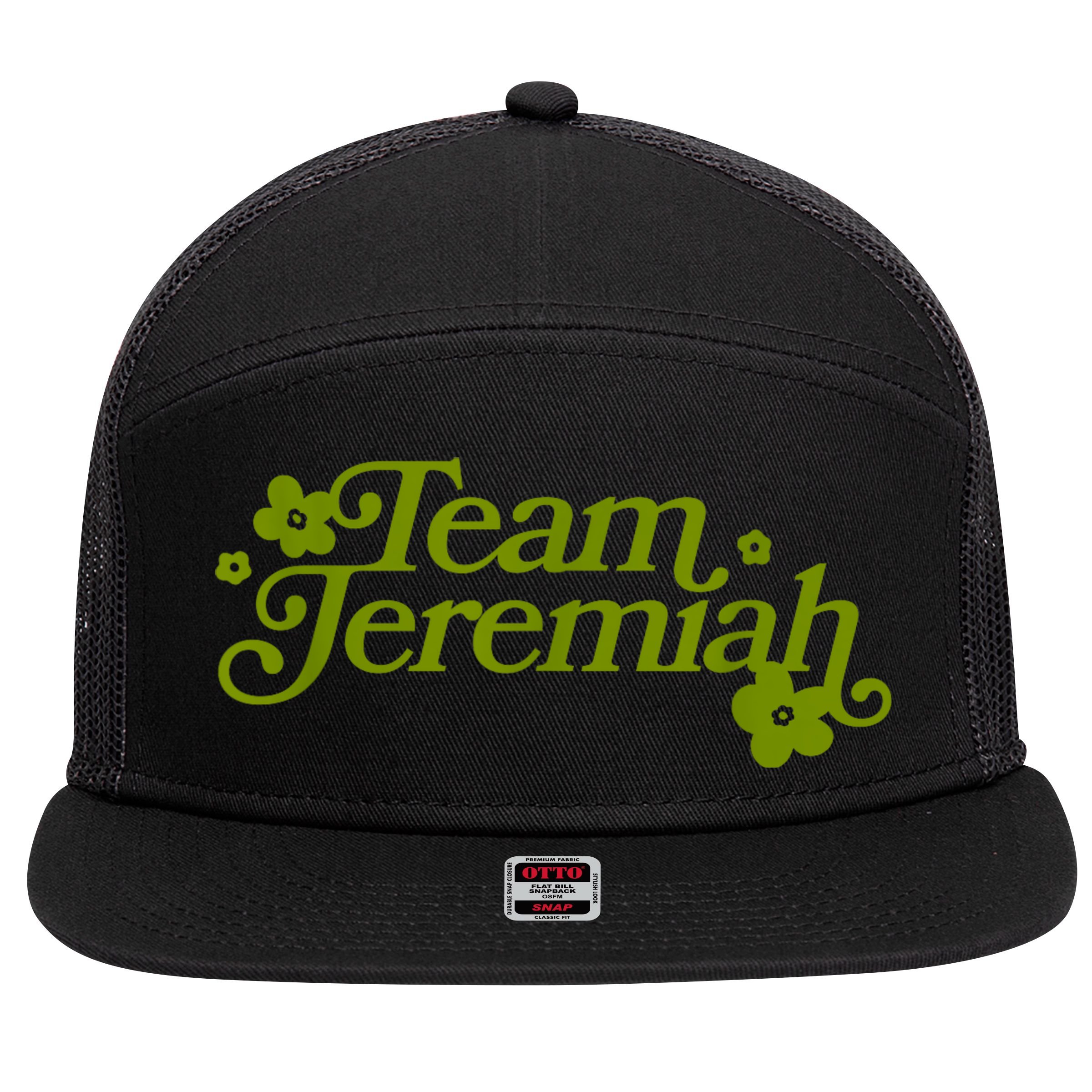 Team Jeremiah Floral 7 Panel Mesh Trucker Snapback Hat