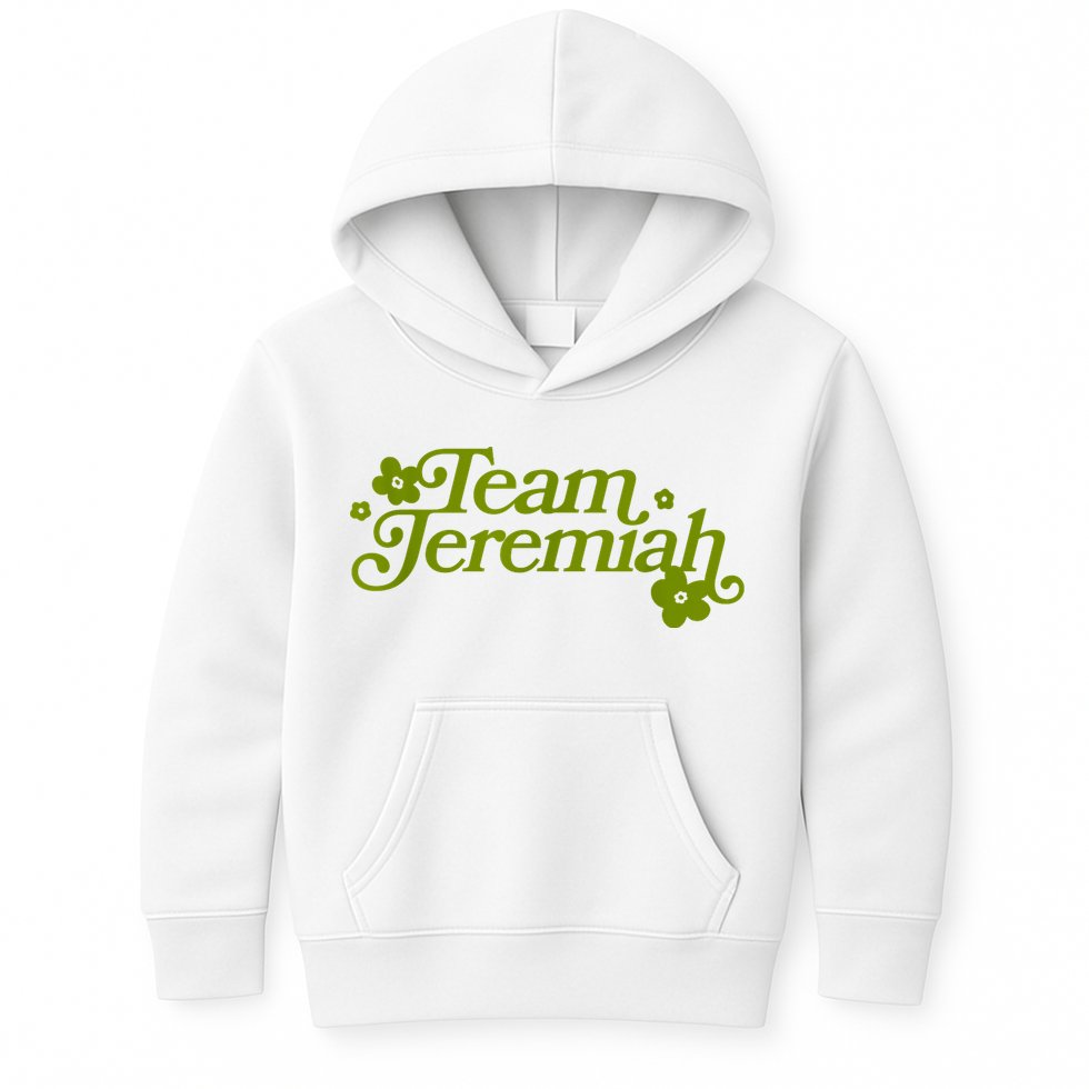 Team Jeremiah Floral Kids Hoodie