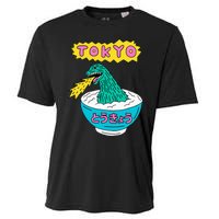 Tokyo Japan Funny Vintage Monster Attack On Soup Ramen Gifts Cooling Performance Crew T-Shirt