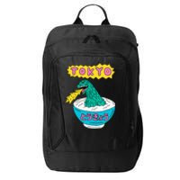 Tokyo Japan Funny Vintage Monster Attack On Soup Ramen Gifts City Backpack