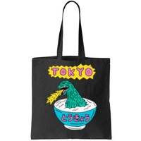 Tokyo Japan Funny Vintage Monster Attack On Soup Ramen Gifts Tote Bag