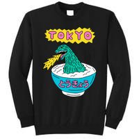 Tokyo Japan Funny Vintage Monster Attack On Soup Ramen Gifts Tall Sweatshirt