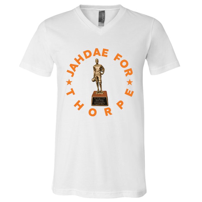 Texas Jahdae For Thorpe Longhorns V-Neck T-Shirt