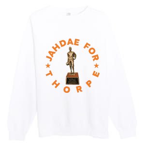 Texas Jahdae For Thorpe Longhorns Premium Crewneck Sweatshirt