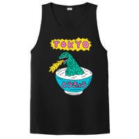 Tokyo Japan Funny Vintage Monster Attack On Soup Ramen Gifts PosiCharge Competitor Tank