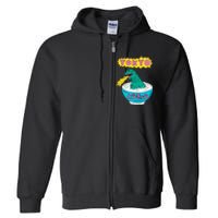 Tokyo Japan Funny Vintage Monster Attack On Soup Ramen Gifts Full Zip Hoodie