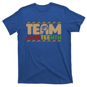 Team Juneteenth Great Gift June 1865 African American Black History Meaningful G T-Shirt