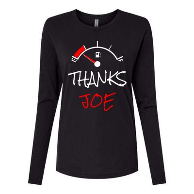 Thanks Joe Gas Tank On E Anti Biden Womens Cotton Relaxed Long Sleeve T-Shirt