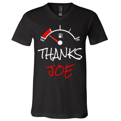 Thanks Joe Gas Tank On E Anti Biden V-Neck T-Shirt