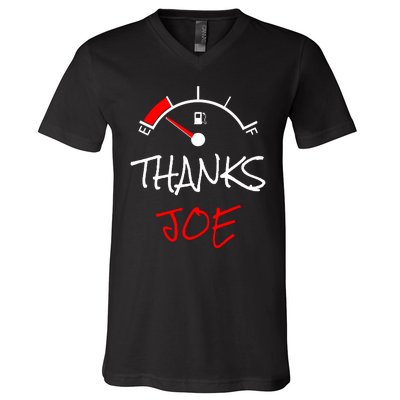 Thanks Joe Gas Tank On E Anti Biden V-Neck T-Shirt