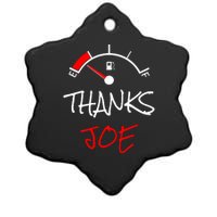 Thanks Joe Gas Tank On E Anti Biden Ceramic Star Ornament