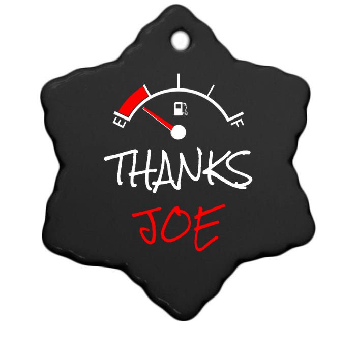 Thanks Joe Gas Tank On E Anti Biden Ceramic Star Ornament