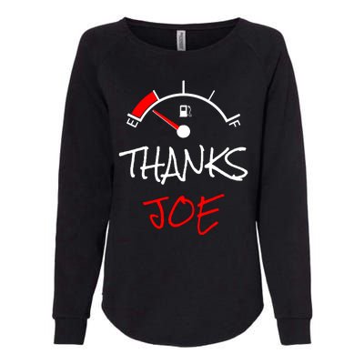 Thanks Joe Gas Tank On E Anti Biden Womens California Wash Sweatshirt