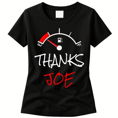 Thanks Joe Gas Tank On E Anti Biden Womens T-Shirt