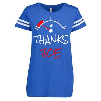 Thanks Joe Gas Tank On E Anti Biden Enza Ladies Jersey Football T-Shirt