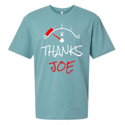 Thanks Joe Gas Tank On E Anti Biden Sueded Cloud Jersey T-Shirt