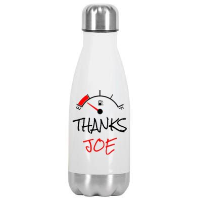 Thanks Joe Gas Tank On E Anti Biden Stainless Steel Insulated Water Bottle