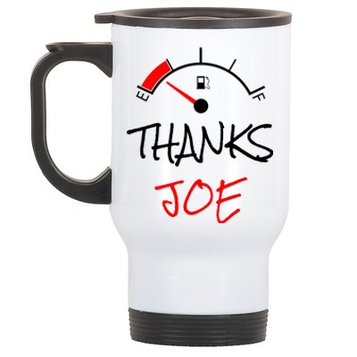 Thanks Joe Gas Tank On E Anti Biden Stainless Steel Travel Mug