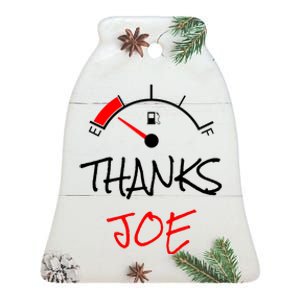 Thanks Joe Gas Tank On E Anti Biden Ceramic Bell Ornament