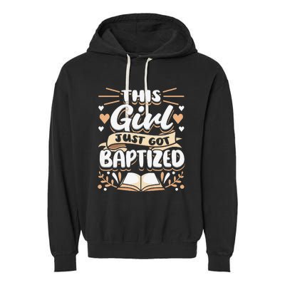 This Just Got Baptized Communion Baptism  Garment-Dyed Fleece Hoodie