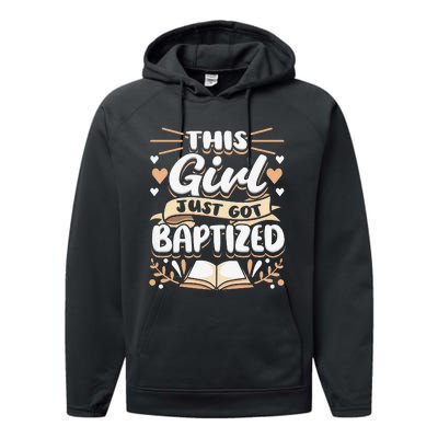 This Just Got Baptized Communion Baptism  Performance Fleece Hoodie