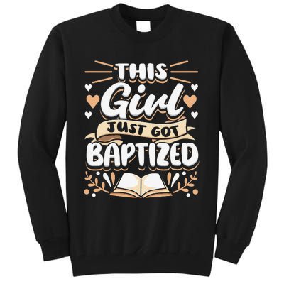 This Just Got Baptized Communion Baptism  Tall Sweatshirt