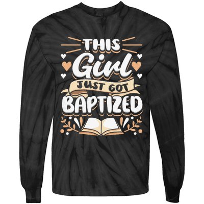 This Just Got Baptized Communion Baptism  Tie-Dye Long Sleeve Shirt