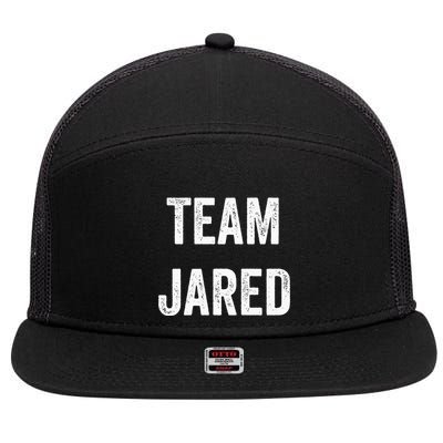 Team Jared Go Jared Supporter Cheer Fan 7 Panel Mesh Trucker Snapback Hat