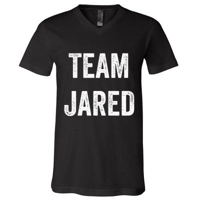 Team Jared Go Jared Supporter Cheer Fan V-Neck T-Shirt