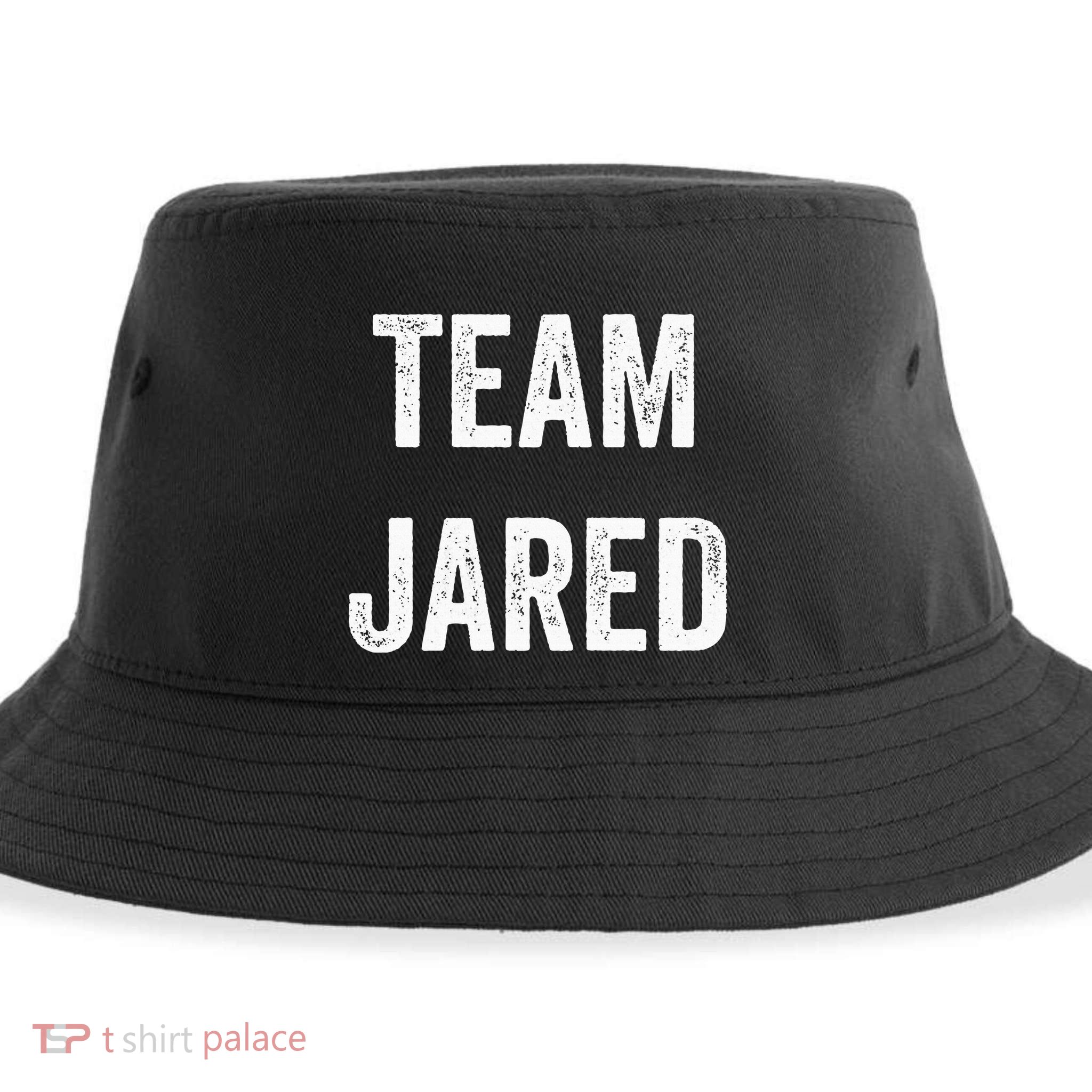 Team Jared Go Jared Supporter Cheer Fan Sustainable Bucket Hat