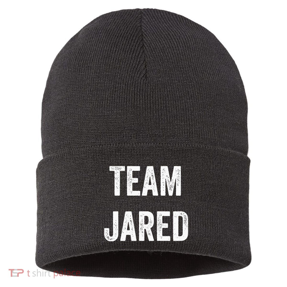 Team Jared Go Jared Supporter Cheer Fan Sustainable Knit Beanie