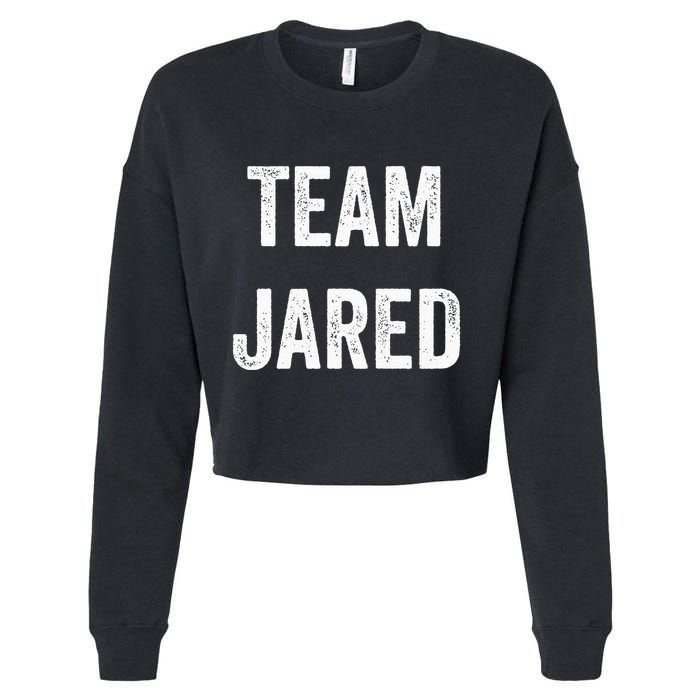 Team Jared Go Jared Supporter Cheer Fan Cropped Pullover Crew
