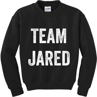 Team Jared Go Jared Supporter Cheer Fan Kids Sweatshirt