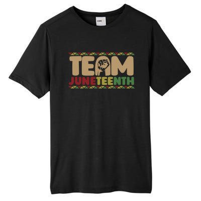 Team Juneteenth Gift June 1865 African American Black History Gift Tall Fusion ChromaSoft Performance T-Shirt