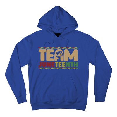 Team Juneteenth Gift June 1865 African American Black History Gift Hoodie