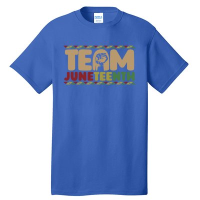 Team Juneteenth Gift June 1865 African American Black History Gift Tall T-Shirt