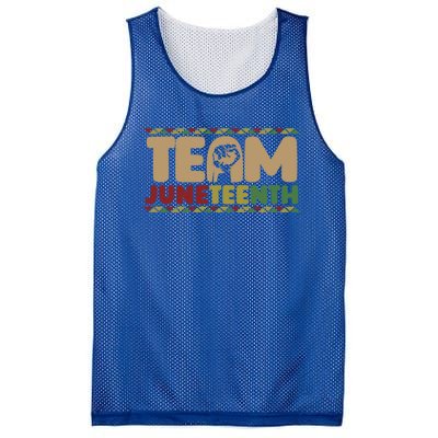 Team Juneteenth Gift June 1865 African American Black History Gift Mesh Reversible Basketball Jersey Tank