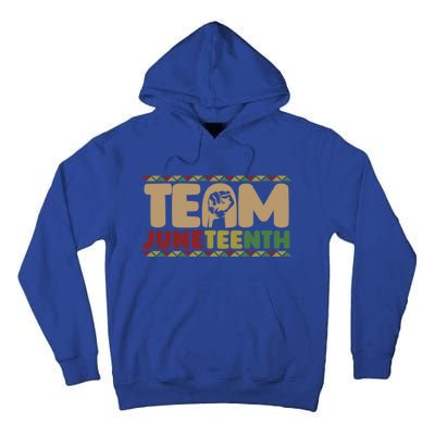 Team Juneteenth Gift June 1865 African American Black History Gift Tall Hoodie