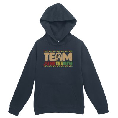 Team Juneteenth Gift June 1865 African American Black History Gift Urban Pullover Hoodie