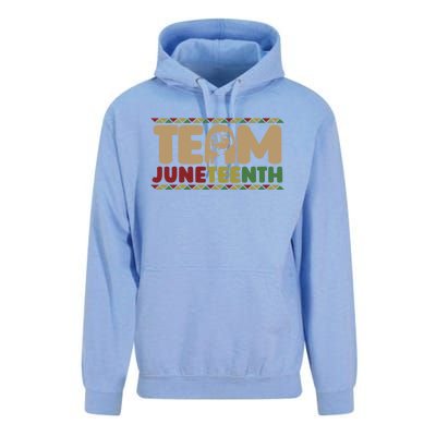 Team Juneteenth Gift June 1865 African American Black History Gift Unisex Surf Hoodie