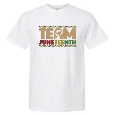 Team Juneteenth Gift June 1865 African American Black History Gift Garment-Dyed Heavyweight T-Shirt