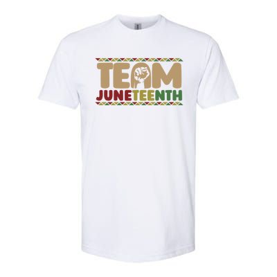 Team Juneteenth Gift June 1865 African American Black History Gift Softstyle CVC T-Shirt