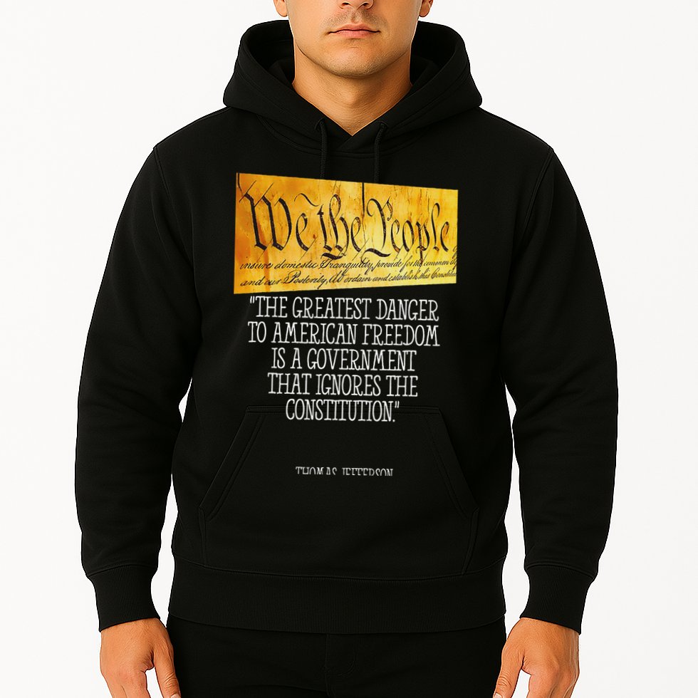 Thomas Jefferson Greatest Danger To American Freedom Hoodie